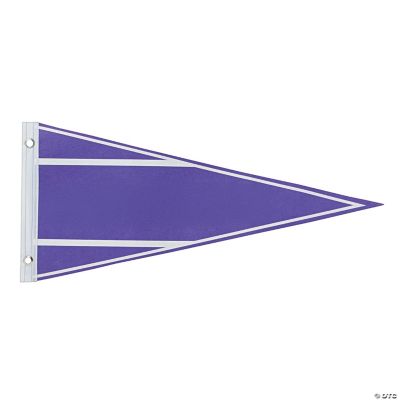 Personalized Purple Pennant Banner