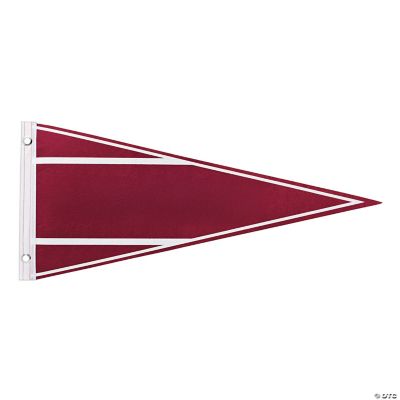Personalized Burgundy Pennant Banner