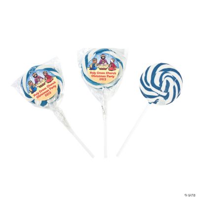 Personalized “Happy Birthday Jesus!” Swirl Pops