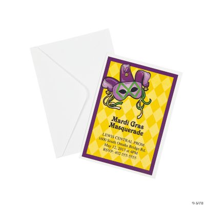 Personalized Masquerade Invitations