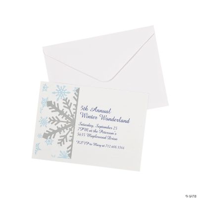 Personalized Winter Wonderland Invitations