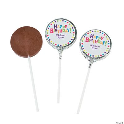 Personalized Birthday Celebration Chocolate Pops