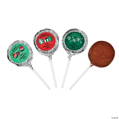 Personalized Christmas Chocolate Pops