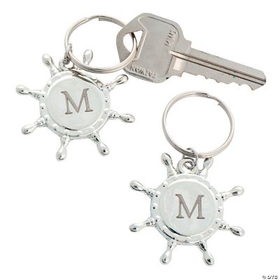 Personalized Ship’s Wheel Key Chain