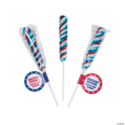 Personalized Patriotic Twist Pops