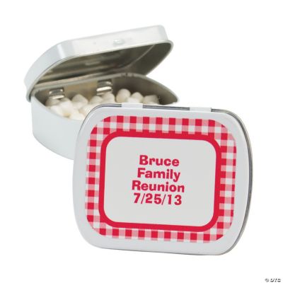 Red Gingham Mint Tins