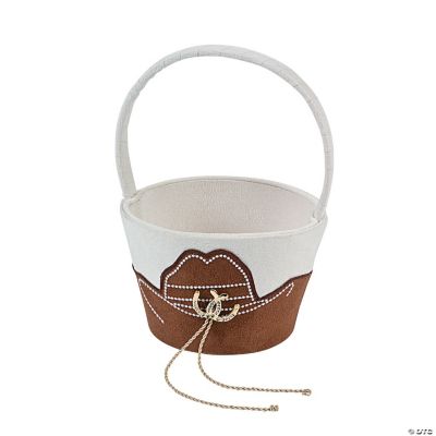 Rustic Western Wedding Flower Girl Basket