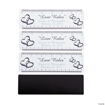 Personalized “Love Rules” Magnetic Rulers