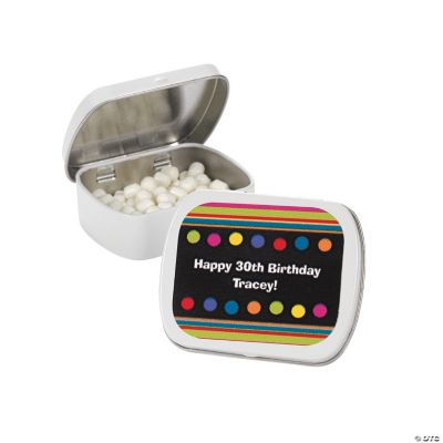 Personalized Milestone Birthday Mint Tins