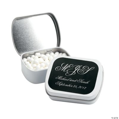 Personalized Monogram Wedding Mint Tins