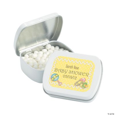 Personalized “Baby Shower” Tins With Mints