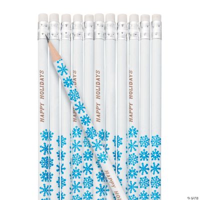 Personalized Snowflake Pencils