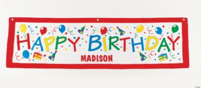 Personalized Birthday Banner