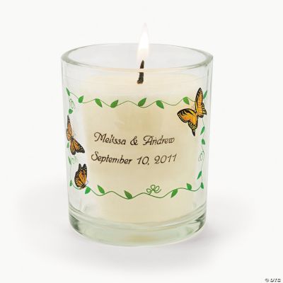 Personalized Butterfly Votive Holders