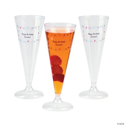 Personalized Birthday Champagne Flute Glasses