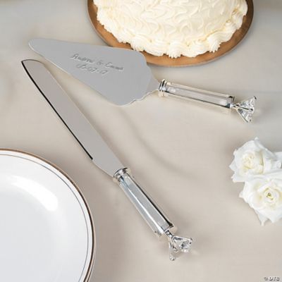 Personalized Diamond Serving Set