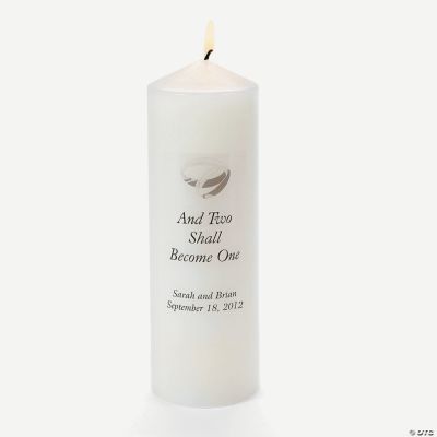 Personalized “And Two Shall Become One” Candle
