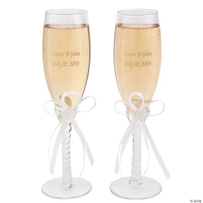 Wedding Glass Flute Set