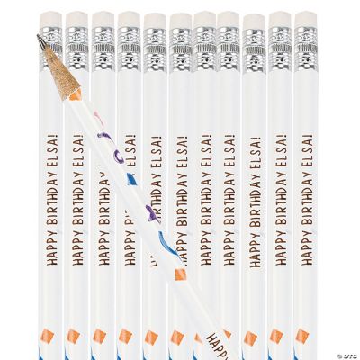 Personalized Confetti Pencils