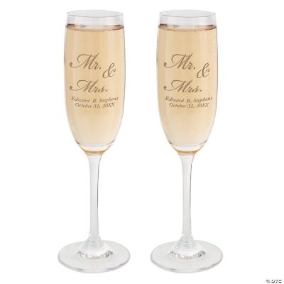 Personalized “Mr. & Mrs.” Flutes