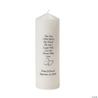 Personalized “I Will Marry My Friend” Candle