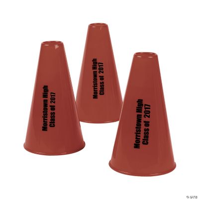 Personalized Burgundy Megaphones