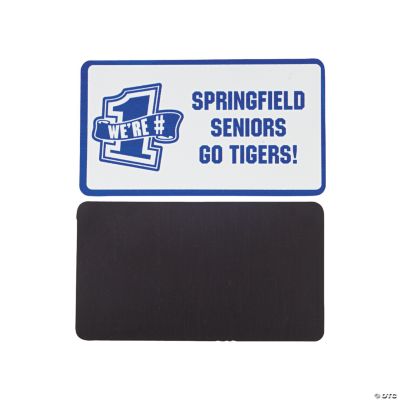 Personalized Blue Team Spirit Magnets