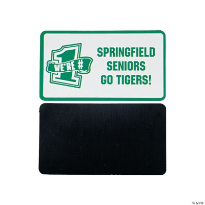 Personalized Green Team Spirit Magnets