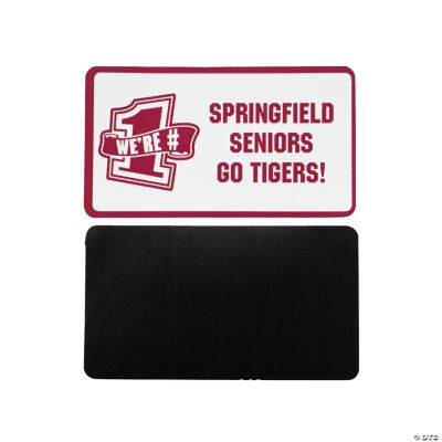 Personalized Burgundy Team Spirit Magnets