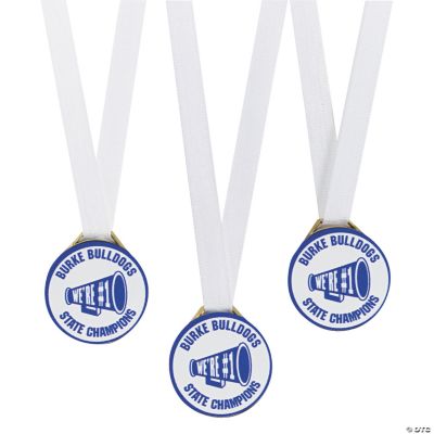 Personalized Blue Team Spirit Medals