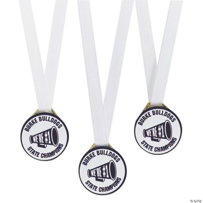 Personalized Black Team Spirit Medals