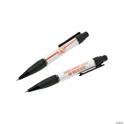 Personalized Orange Team Spirit Pens