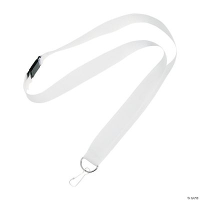 White Nylon Lanyards