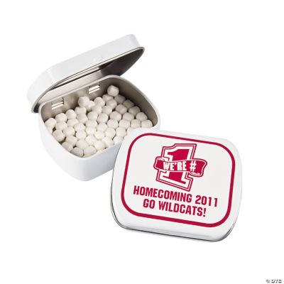 Personalized School Spirit Red Mint Tins