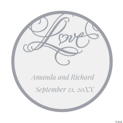 Personalized “Love” Wedding Favor Stickers
