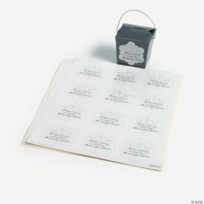 Personalized Winter Wedding Favor Stickers