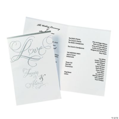 “Love” Wedding Programs