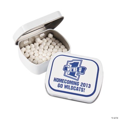 Personalized School Spirit Blue Mint Tins