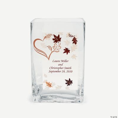 Personalized Fall Wedding Glass Cling