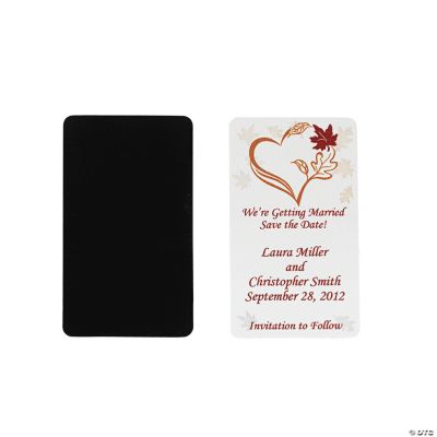 Personalized Fall Wedding “Save The Date” Magnets