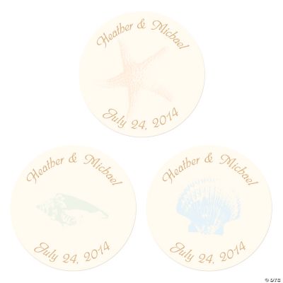 Personalized Summer Wedding Envelope Seals