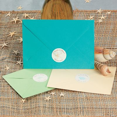 Personalized Summer Wedding Envelope Seals Oriental Trading