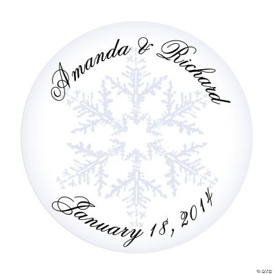 Personalized Winter Wedding Envelope Seals