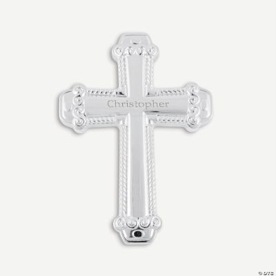 Personalized Silver Prayer Wall Cross