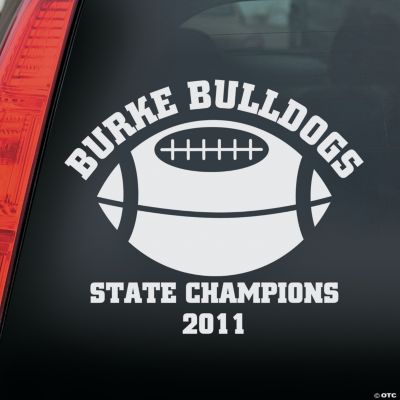 Personalized Football Window Decal