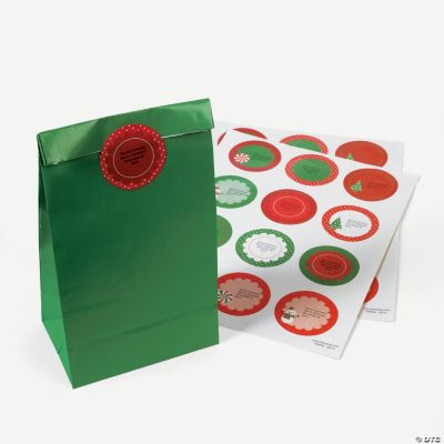 24 Personalized Christmas Favor Stickers