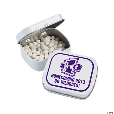 Personalized School Spirit Purple Mint Tins