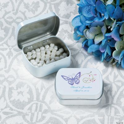 Spring Wedding Tins with Mints