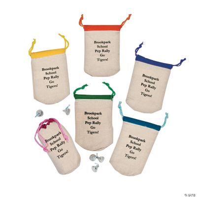 Personalized Bright Color Drawstring Bags