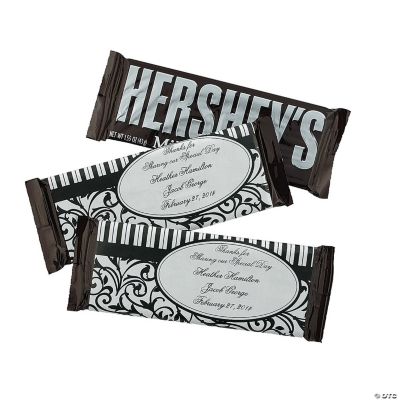 Personalized Black And White Wedding Hershey's® Bars